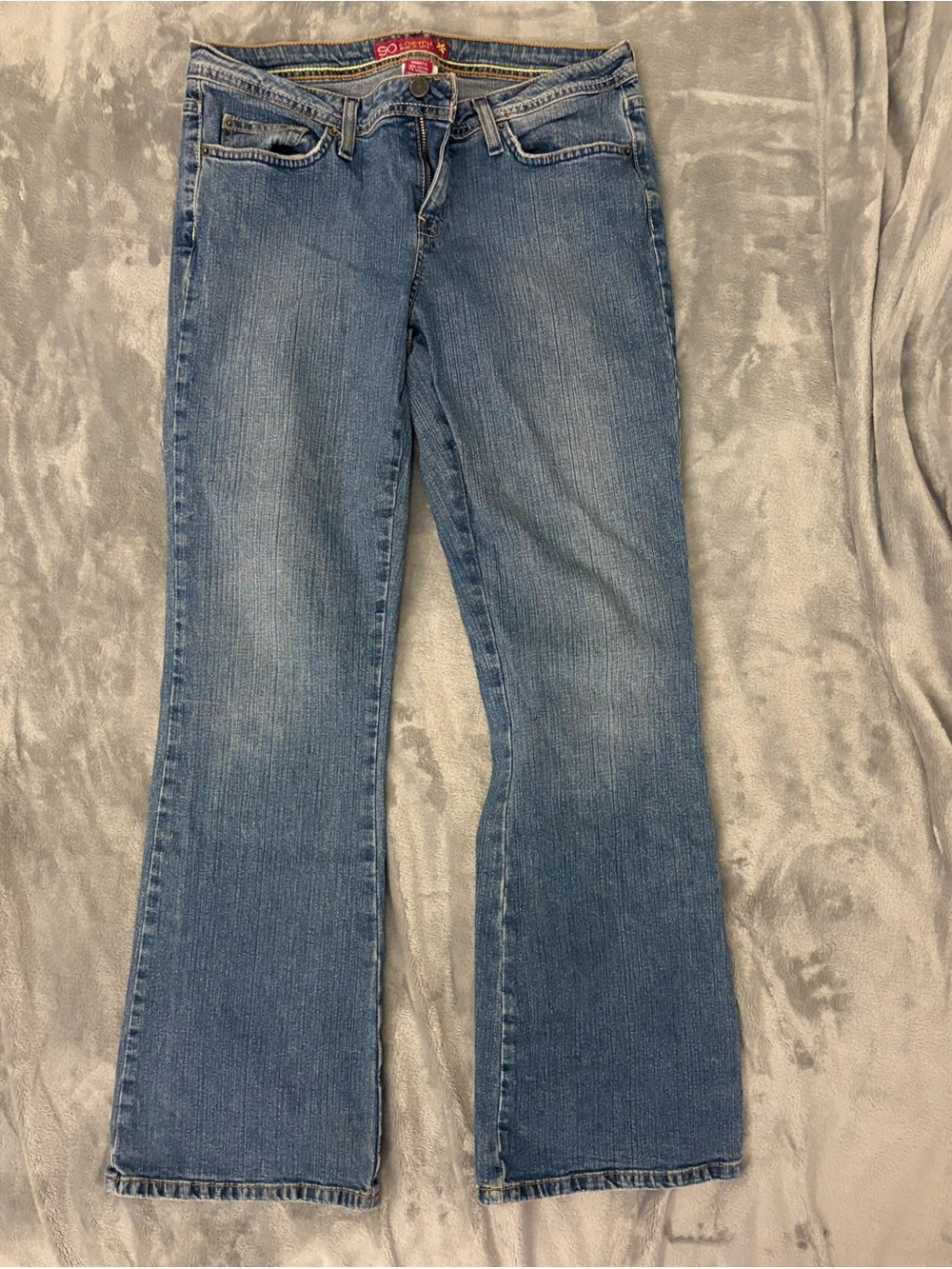 SO Women's Light Blue Flare Jeans